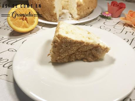 Angel food de naranja sin gluten Angel food de naranja sin gluten