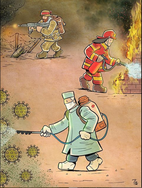 La crisis del #coronavirus y el trabajo de los sanitarios (V) by @alirezapakdel60