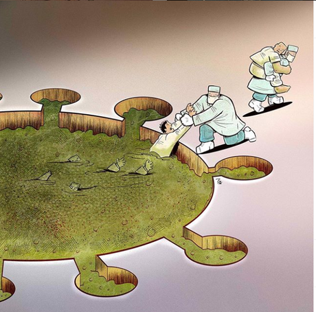 La crisis del #coronavirus y el trabajo de los sanitarios (V) by @alirezapakdel60