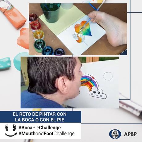 #BocaPieChallenge: El reto de pintar con la boca o con el pie #BocaPieChallenge: El reto de pintar con la boca o con el pie