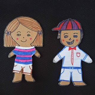 Muñeca de papel para vestir, actividades para niños - Paperblog