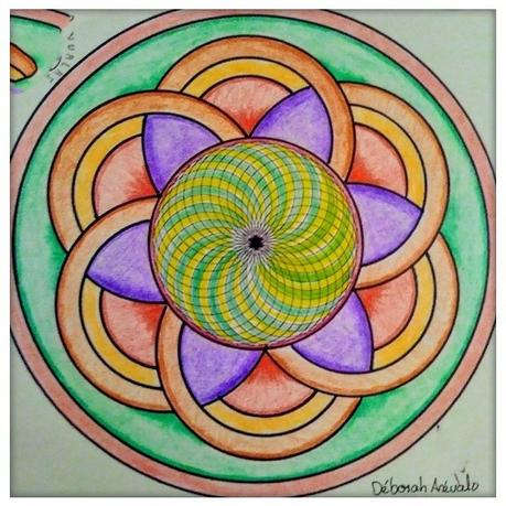 Día 5 del reto de 21 días con mandalas 🎆 Day 5, 21 days challenge with mandalas 🎆