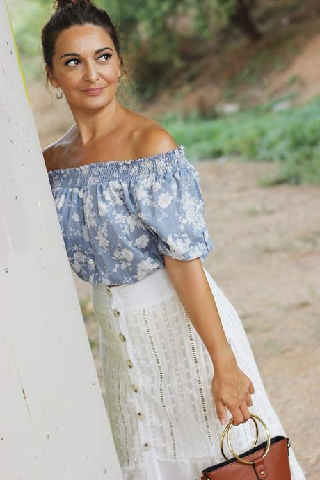 Falda Blanca Encaje Combinar Falda Blanca Encaje Combinar