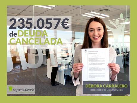 Repara tu Deuda cancela deuda pública y 235.057€ con 12 bancos mediante la Ley de la Segunda Oportunidad