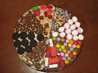 TARTA DE CHOCOLATE Y CHUCHES