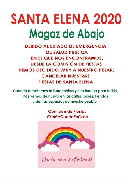 Magaz de Abajo y La Válgoma, anuncian la cancelación de sus fiestas patronales