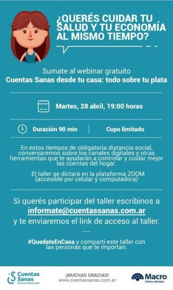 Banco Macro amplía las capacitaciones virtuales del programa cuentas sanas