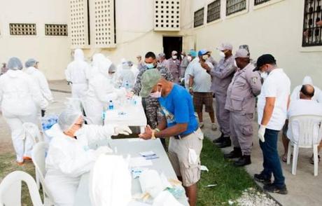 Hasta el miércoles, sumaban 247 los reclusos dominicanos con coronavirus.