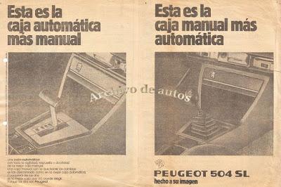 Peugeot 504 SL con caja automática Peugeot 504 SL con caja automática