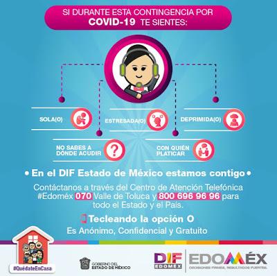 REFUERZA DIFEM ATENCIÓN PSICOLÓGICA VÍA TELEFÓNICA PARA ATENDER COMPLICACIONES POR AISLAMIENTO SOCIAL