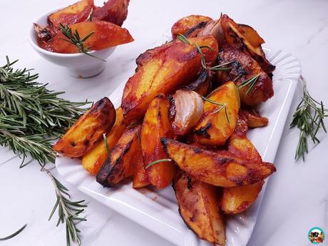 Papas con ajo y pollo al horno Papas con ajo y pollo al horno