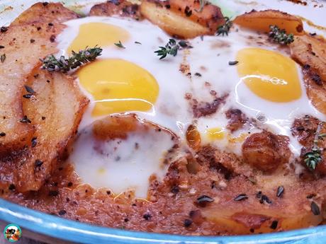 Papas con ajo y pollo al horno Papas con ajo y pollo al horno