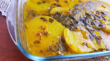 Papas con ajo y pollo al horno Papas con ajo y pollo al horno