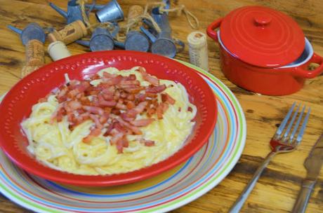 NO TE VAS A CREER QUE SE HAGAN TAN RAPIDOS ESTOS ESPAGUETIS CON BEICON Y SALSA DE QUESO espaguetis con bacon y queso, espaguetis con beicon, espaguetis con beicon y nata, espaguetis con beicon y salsa de queso, espaguetis recetas, pasta recetas, recetas de espaguetis, recetas de pasta, las delicias de mayte,