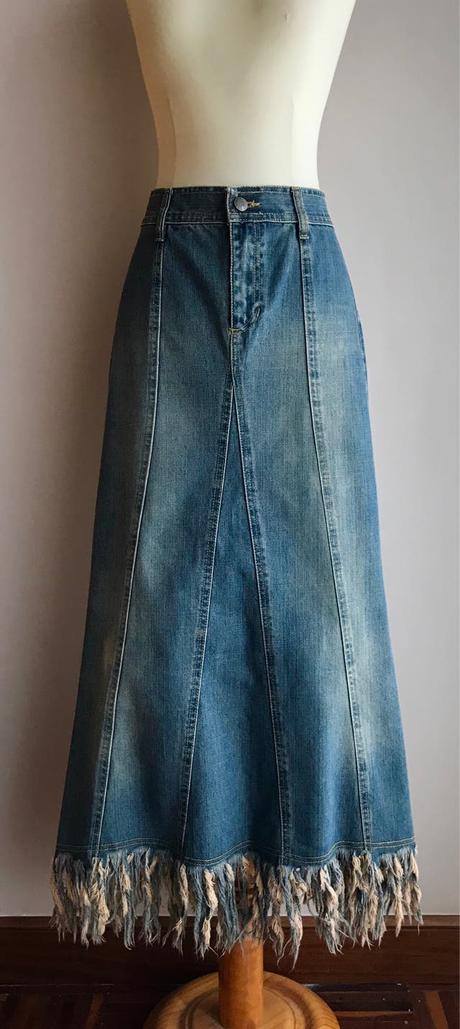 Zara Falda Vaquera Larga