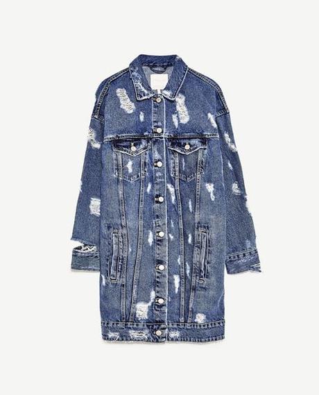 Zara Falda Vaquera Larga