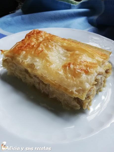 EMPANADA GRIEGA DE POLLO Y PASTA FILO