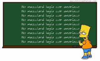 Mezclar lejía con amoníaco