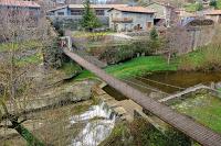 Puente colgante sobre la riera de Rupit Puente colgante sobre la riera de Rupit