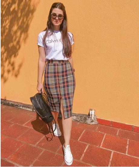 Larga Cuadros Outfit - Paperblog