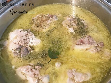 Pollo a la granadina