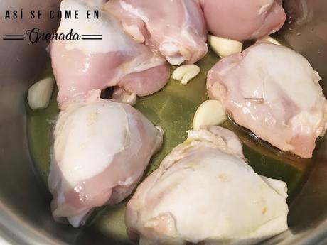 Pollo a la granadina