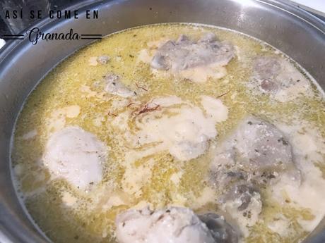 Pollo a la granadina