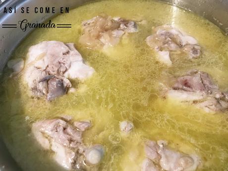 Pollo a la granadina