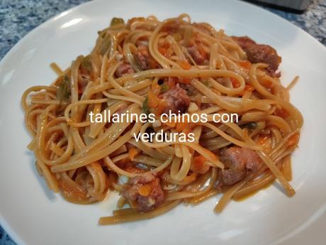 Tallarines Chinos con Verduras