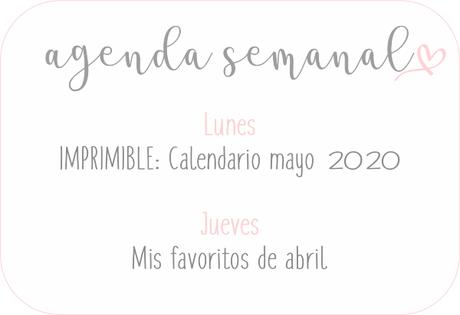 Agenda Semanal 27/04 - 3/05