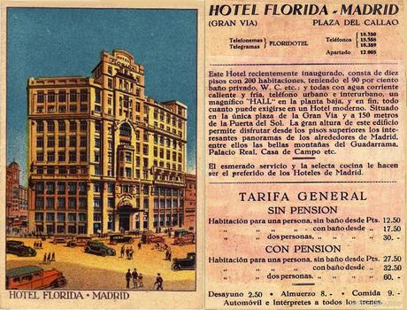 El moderno y desaparecido HOTEL FLORIDA