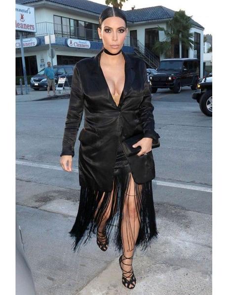 Falda De Piel Con Flecos