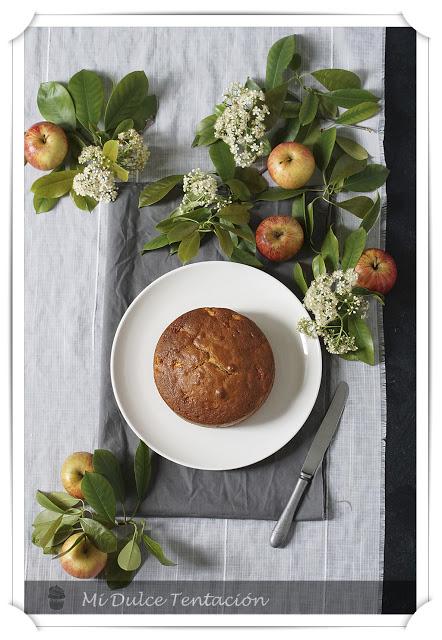 Bizcocho de Nata, Manzana y Anís