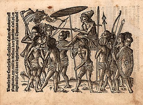 Balthasar Springer, Die reyse van Lissebone om te vare[n]na obsem eyelandt Naguarir in groot Indien gheleghen voor bi Callicuten, Antwerp, 1508.