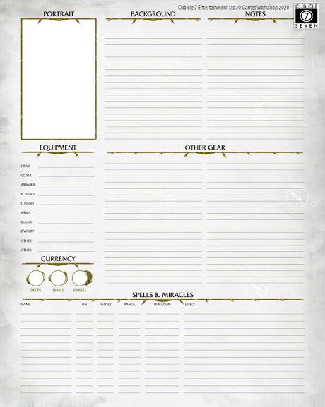 Revelada y explicada la Hoja de PJ de Soulbound Revelada y explicada la Hoja de PJ de Soulbound