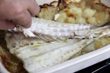 truco para el punto del pescado asado en el horno