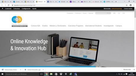 IQS ofrece «Masterclasses Virtuales y Open Sessions Digitales» IQS ofrece