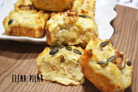 Mini cakes salados de ricotta y atún