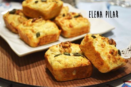 Mini cakes salados de ricotta y atún