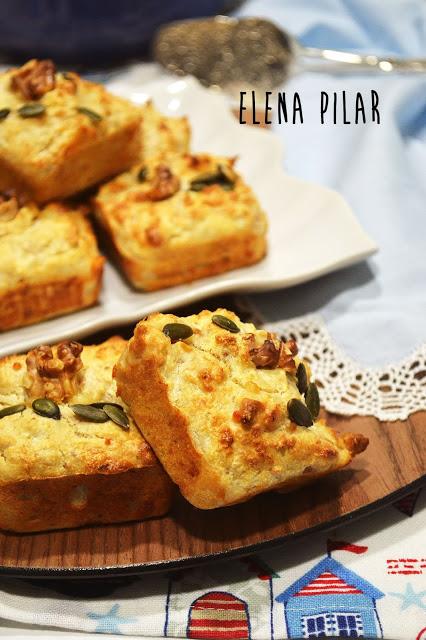 Mini cakes salados de ricotta y atún