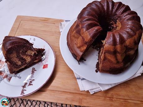 Bundt cake marmolada sin leche ni huevo Bundt cake marmolada sin leche ni huevo