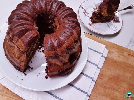 Bundt cake marmolada sin leche ni huevo Bundt cake marmolada sin leche ni huevo