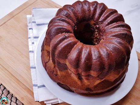 Bundt cake marmolada sin leche ni huevo Bundt cake marmolada sin leche ni huevo