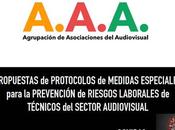 Protocolo rodaje para técnicos trabajadores audiovisual propuesto Agrupación Asociaciones Audiovisual