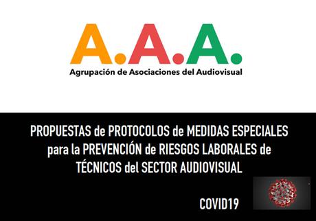 Protocolo de rodaje para técnicos y trabajadores del audiovisual propuesto por la Agrupación de Asociaciones del Audiovisual