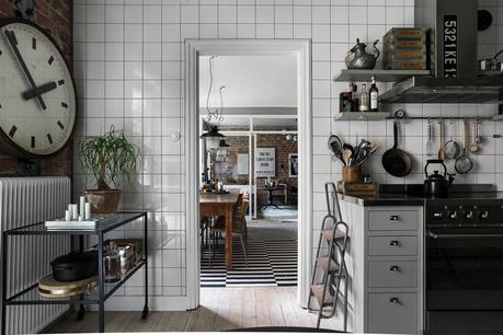 vintage style vintage kitchen vintage decor swedish decor swedish apartment scandinavian style scandi apartment nordic style industrial style estilo nórdido decoración vintage decoración sueca apartamento sueco  