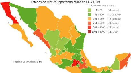 Estadísticas de coronavirus en México