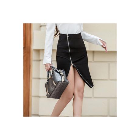 Falda Con Cremallera En La Mitad