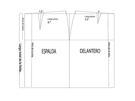 Falda Con Cremallera En La Mitad