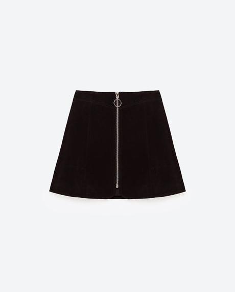 Falda Con Cremallera En La Mitad